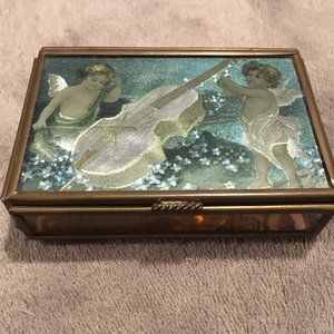 ENESCO MIRRORED JEWELRY BOX